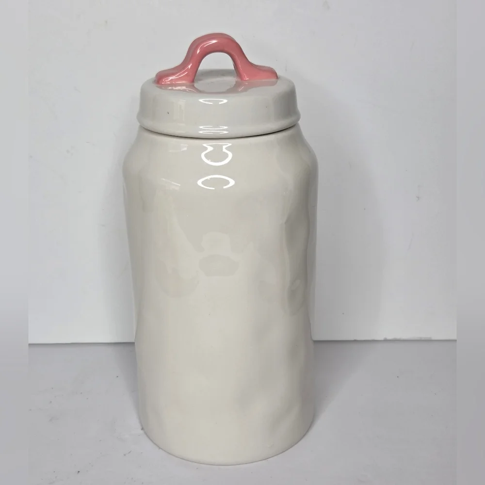 Rae‎ Dunn Easter Pink Bunny Ears Bunny Love Canister Cookie Jar